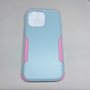 IPHONE 13 PRO 5G CASE IN TEAL & PINK COLOR DROP PLUS COMES WITH SCREEN PROTECTOR